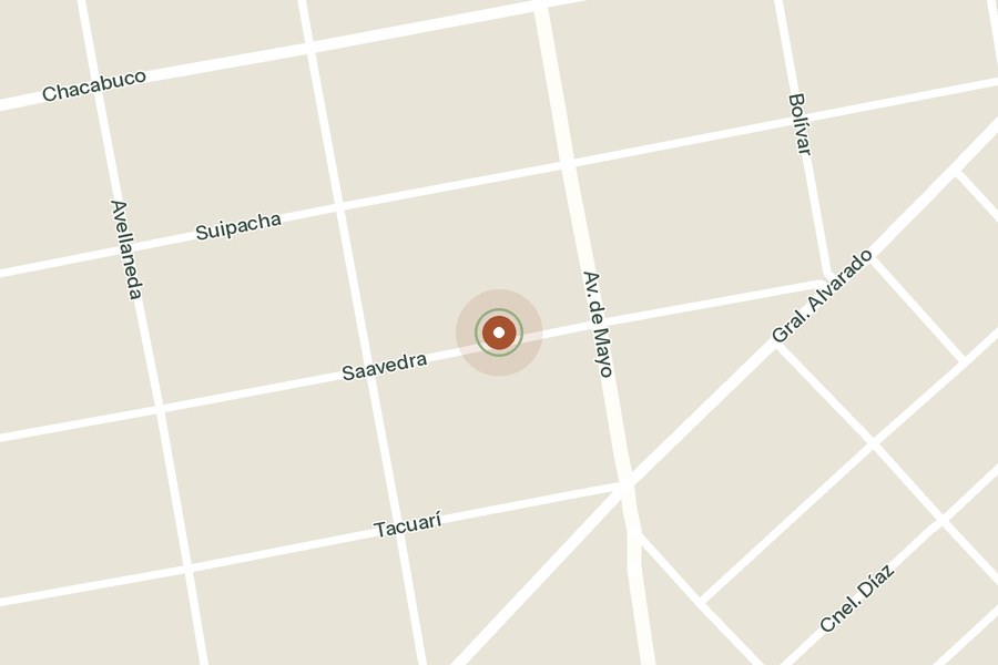 Mapa de Saavedra 337, Ramos Mejía